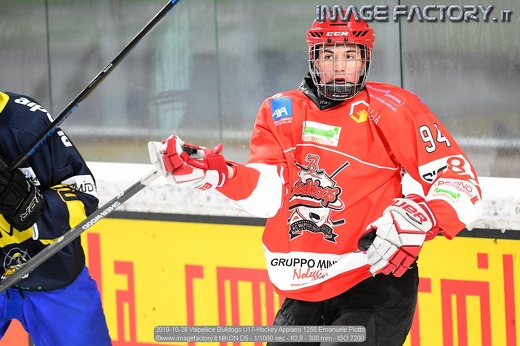 2019-10-26 Valpellice Bulldogs U17-Hockey Appiano 1256 Emanuele Piotto